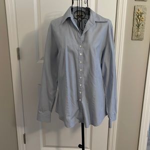 Barely worn Talbots light blue button down
